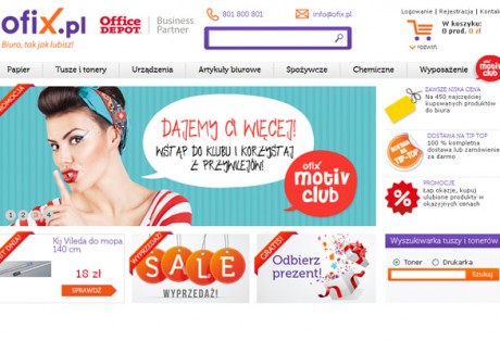 Ofix.pl – projekt strony, nazwy, logo oraz wykonanie banerów flash