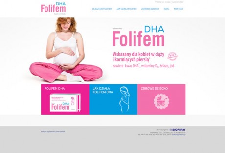 Folifem – projekt graficzny i kodowanie minisite’u produktowego